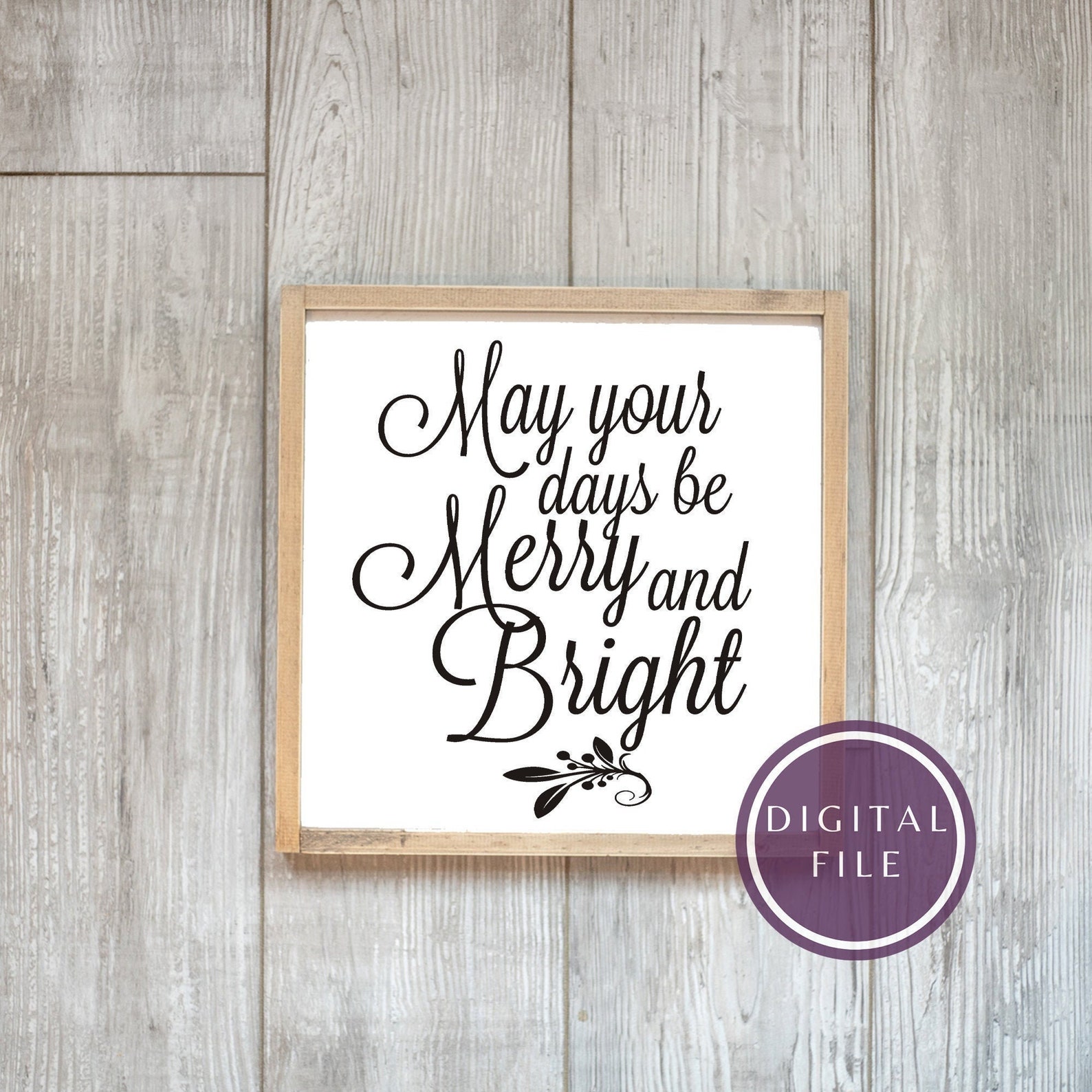 SVG Merry & Bright / May Your Days Be Merry and Bright / - Etsy