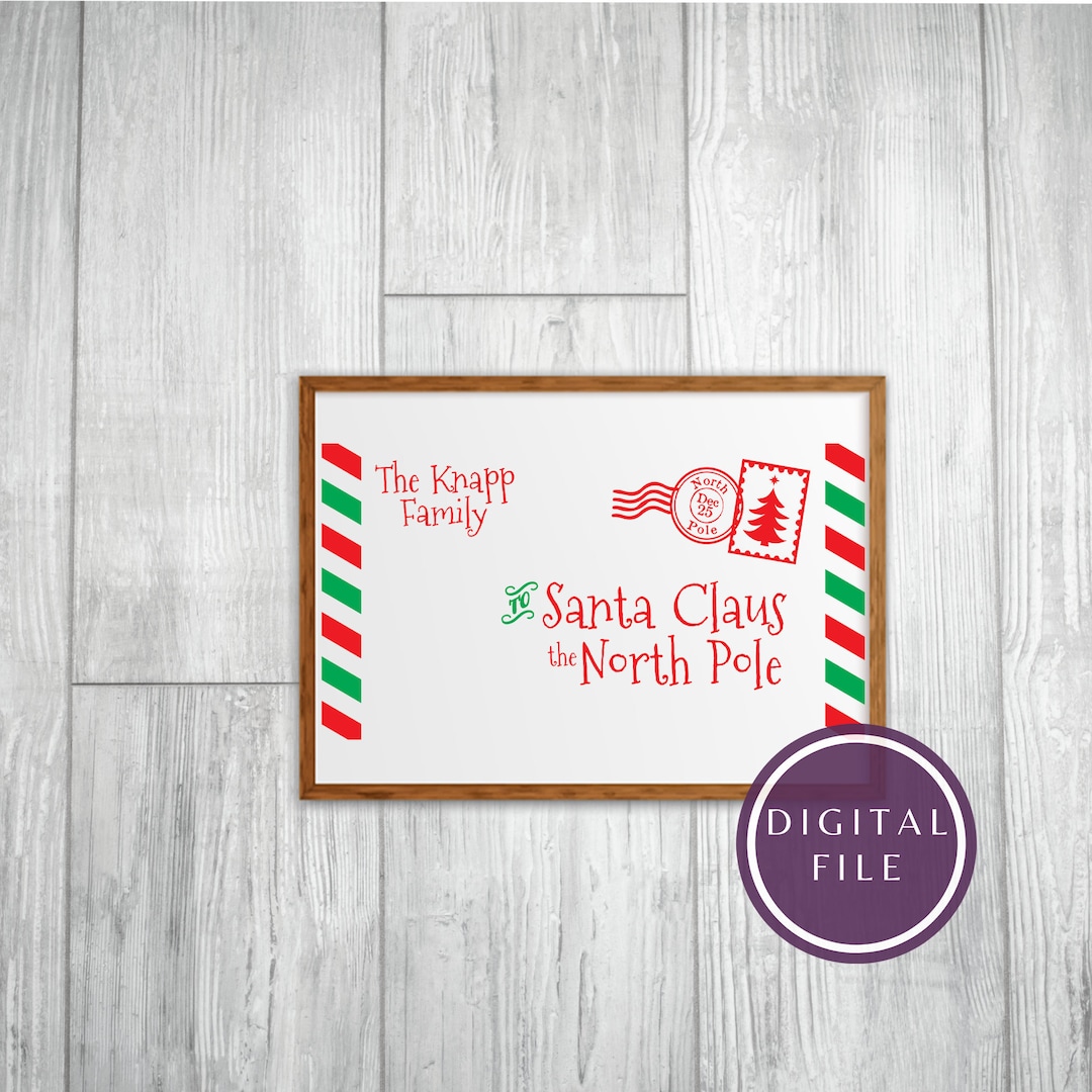 SVG Santa Letter / Letter to Santa Cricut / Santa Letter Print / the ...