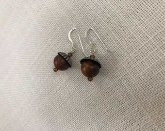 Acorn Wood Earrings