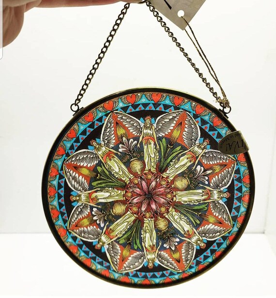 Reflections of Beauty Lena Liu Stained Glass Suncatcher Lena Liu Collectible Stained Glass Garden Suncatcher Windchime