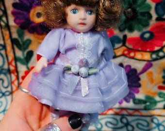 Adorable Marie Osmond Collectible Miniature Porcelain Doll Tiny