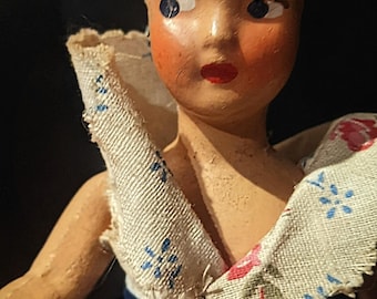 1940年代のヴィンテージ | 手作りベビードール | 不気味でかわいい
