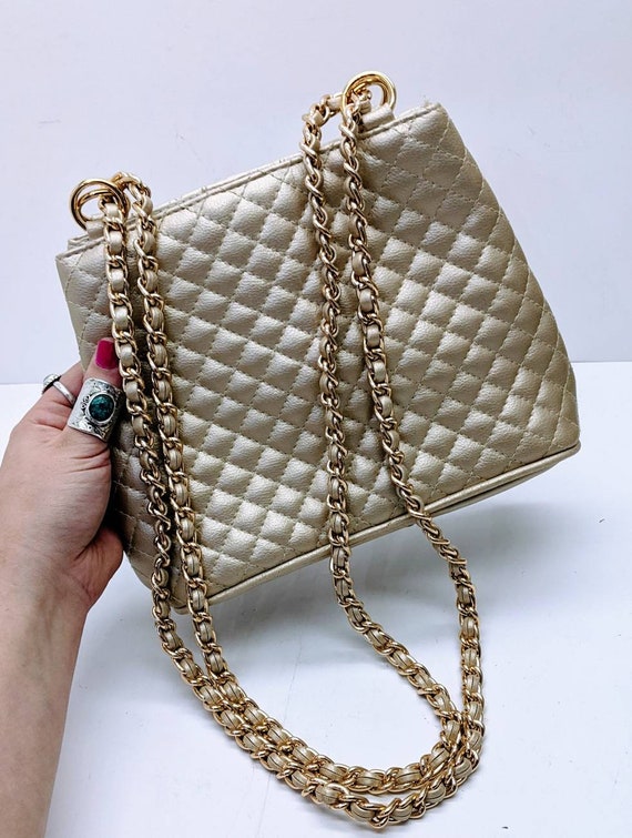 Lord Taylor Quilted Crossbody Chain Evening Purse Exclusive Lord and Taylor Late 90s Y2K Gold Quilted Crossbody Luxe Handbag Etsy Denmark