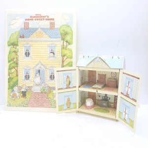 Kitty Cucumber Home Sweet Home Cardboard Model House, Kitty Cucumber Collectible Paper Dollhouse
