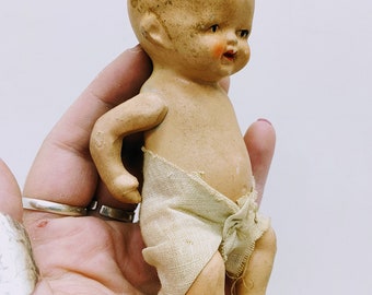 1930s Baby Japan Porcelain Baby Doll, 1930s Dolls, Creepy Dolls