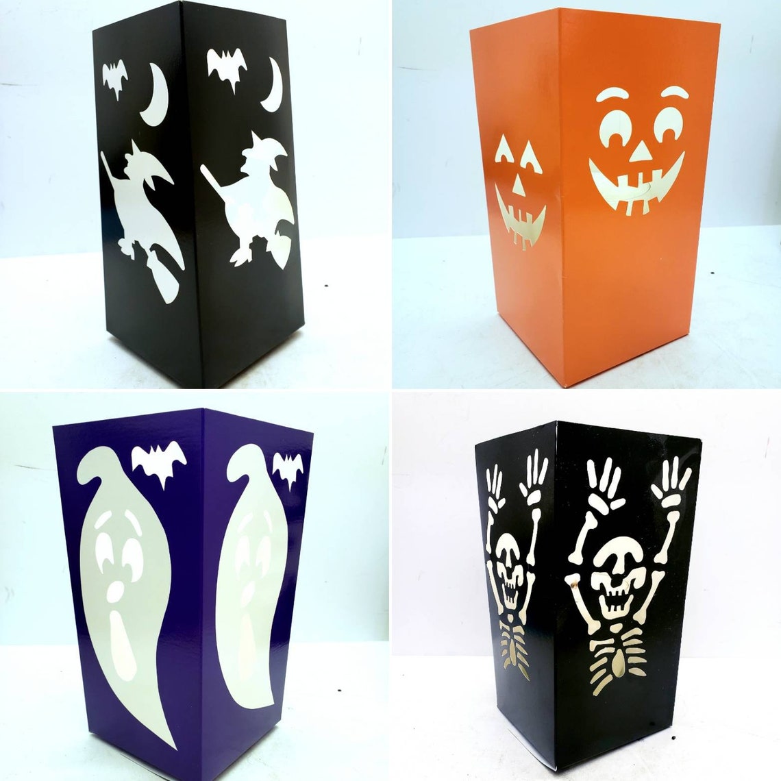 Halloween Paper Lanterns Spooky Halloween Paper Lumineers Etsy