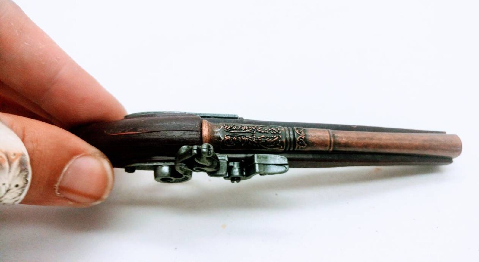 Vtg Miniature Reproduction George Washington's English Flintlock Gun ...