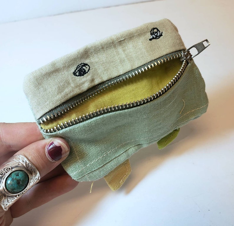 Retro Anthropologie Quirky Zipper Coin Purse Anthropologie Etsy