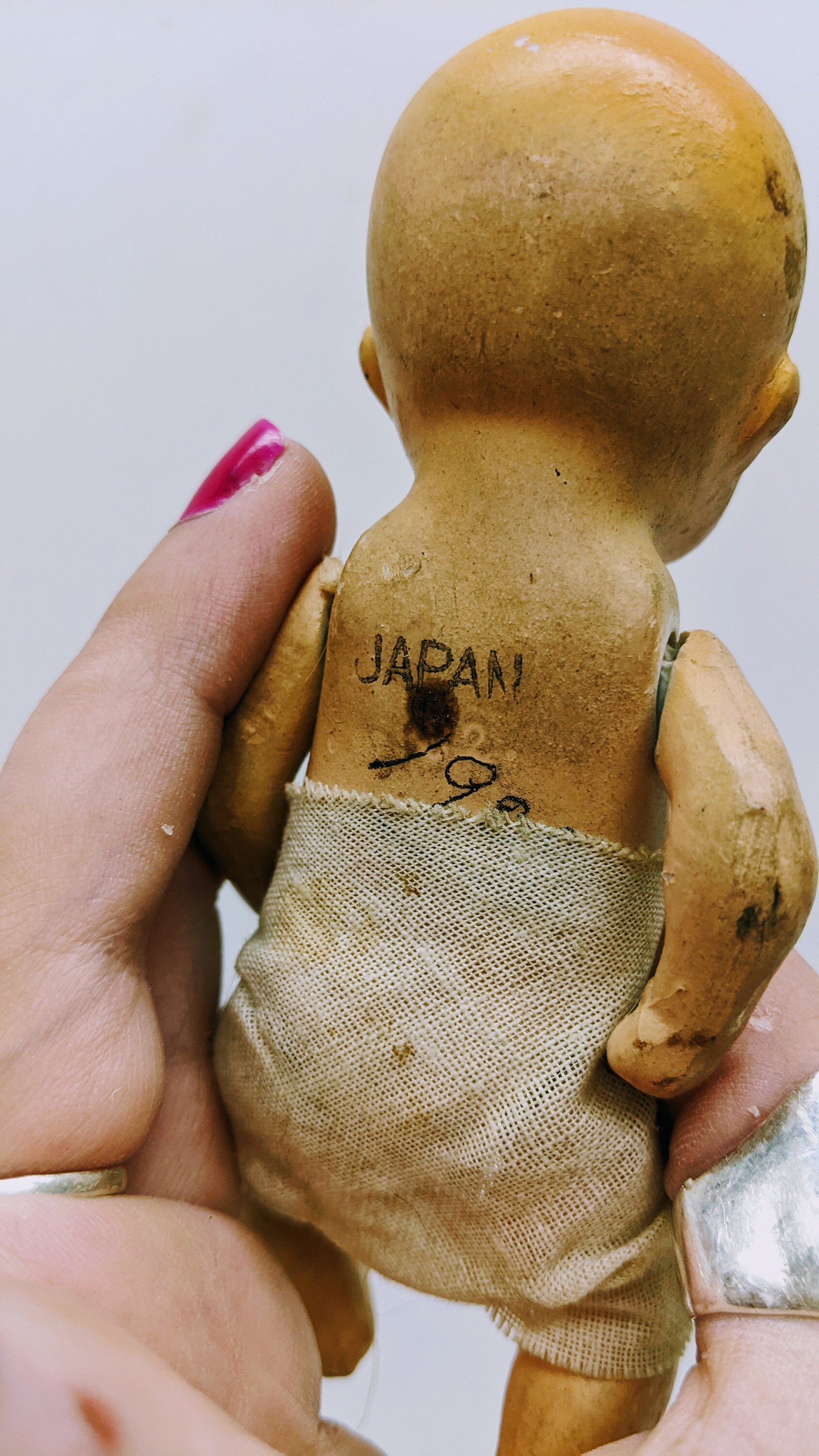 和製ドール Baby Doll Type3 日本製1915年～1926年頃 1930s Baby Japan Porcelain Baby Doll, 1930s Dolls, Creepy