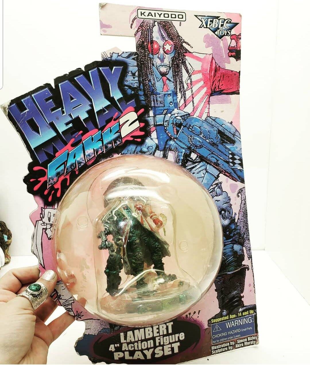 Vintage Heavy Metal Fakk 2 Lambert 4” Action Figure Play Set