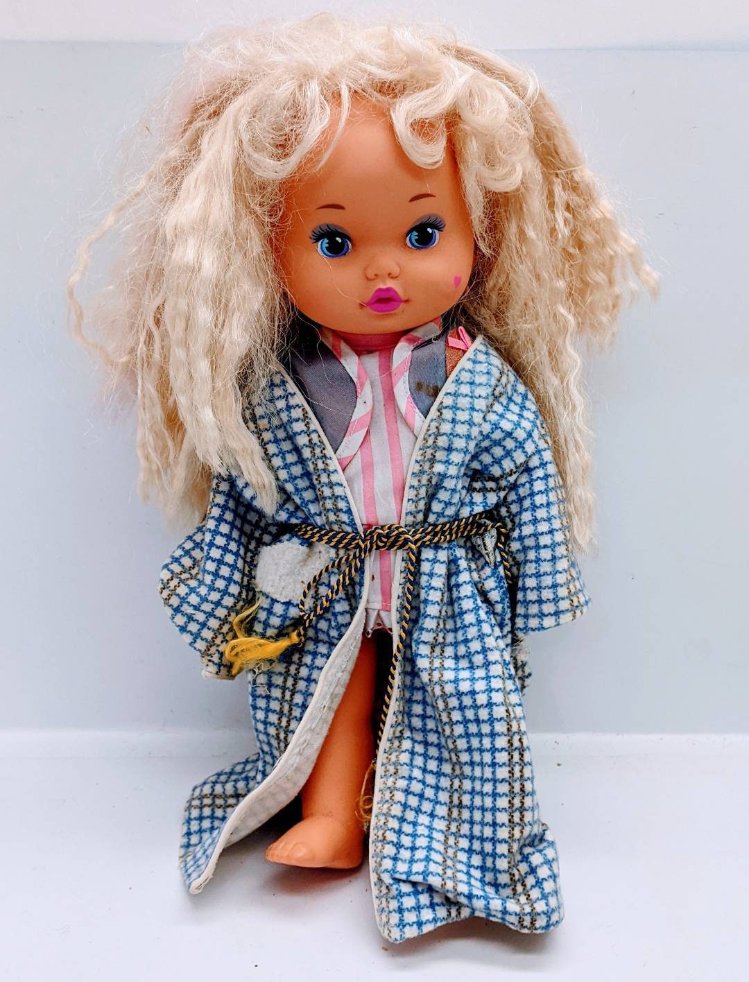 Vtg Retro 1988 Mattel Lil Miss Dress up 80s Soft Plastic Doll