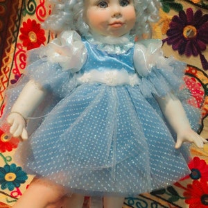 Seltene Marie Osmond Breena Fee Porzellanpuppe, Marie Osmond Sammler Porzellanpuppe, Sammlerporzellan Tiny Tots Sammlungsfee