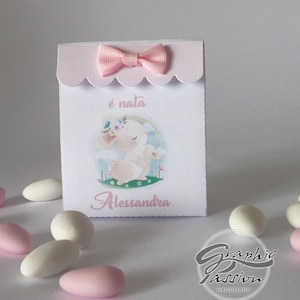 scatola porta confetti a tema coniglio