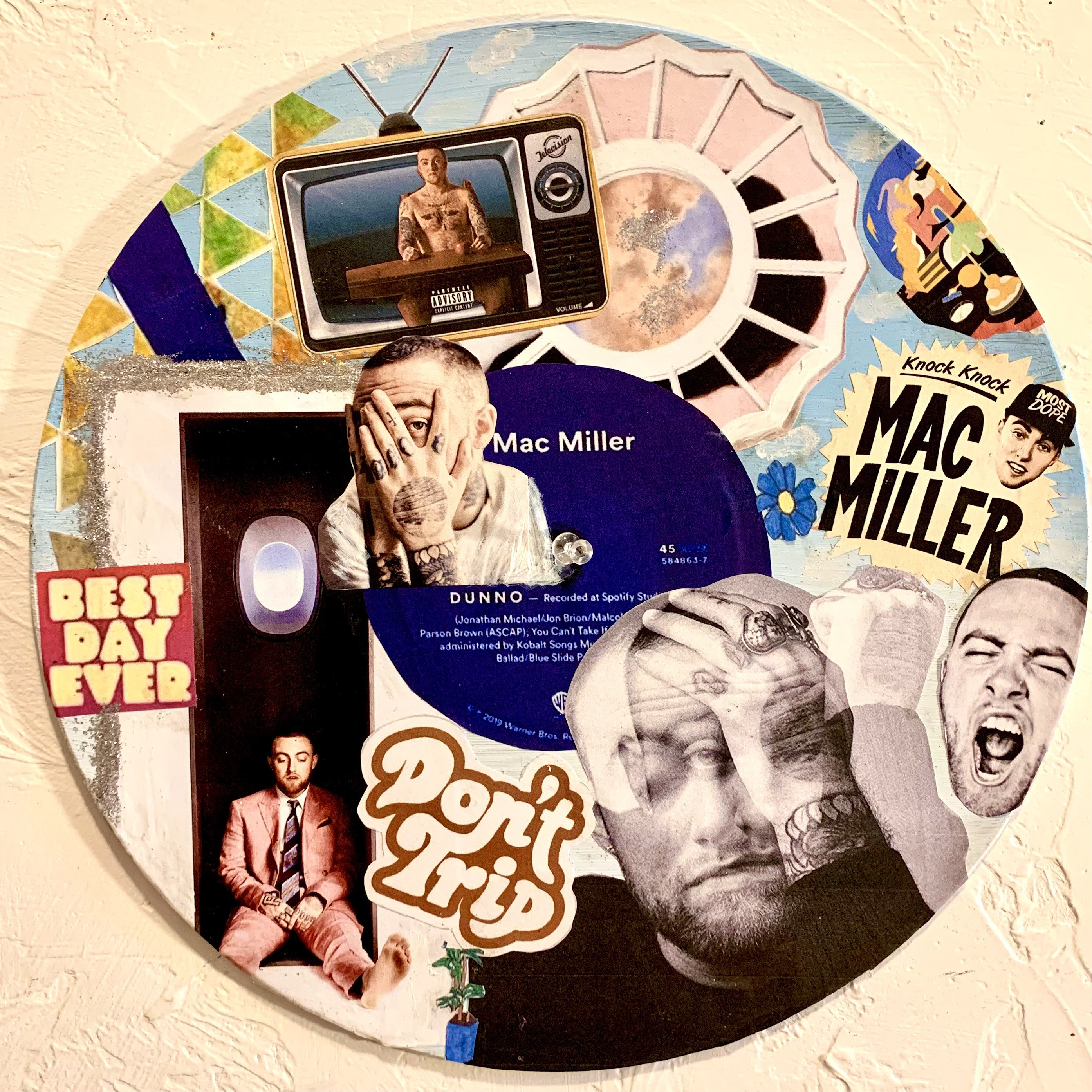 2 disques vinyles scellés « GO:OD Am » de Mac Miller (pressé sur du vinyle  argenté) (épuisé)