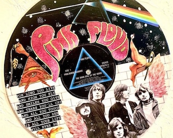 Pink Floyd Dark Side of the Moon Vinyl Art - Record Design poster birthday gifts wall art print canvas retro album cover logo aesthetic rock