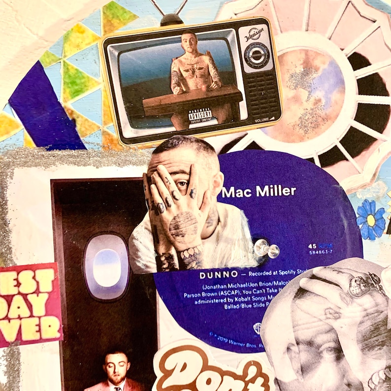 Mac Miller Memorial Album Cover Vinyl Art Poster Merch Etsy