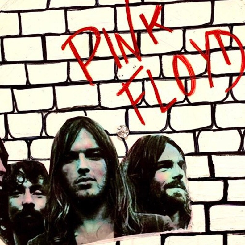 Pink Floyd the Wall Vinyl Record Art Painted Album Musical Etsy