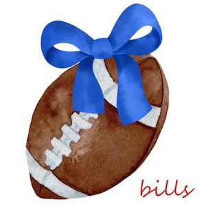 Bills football and bow SVG, PNG, Digital file
