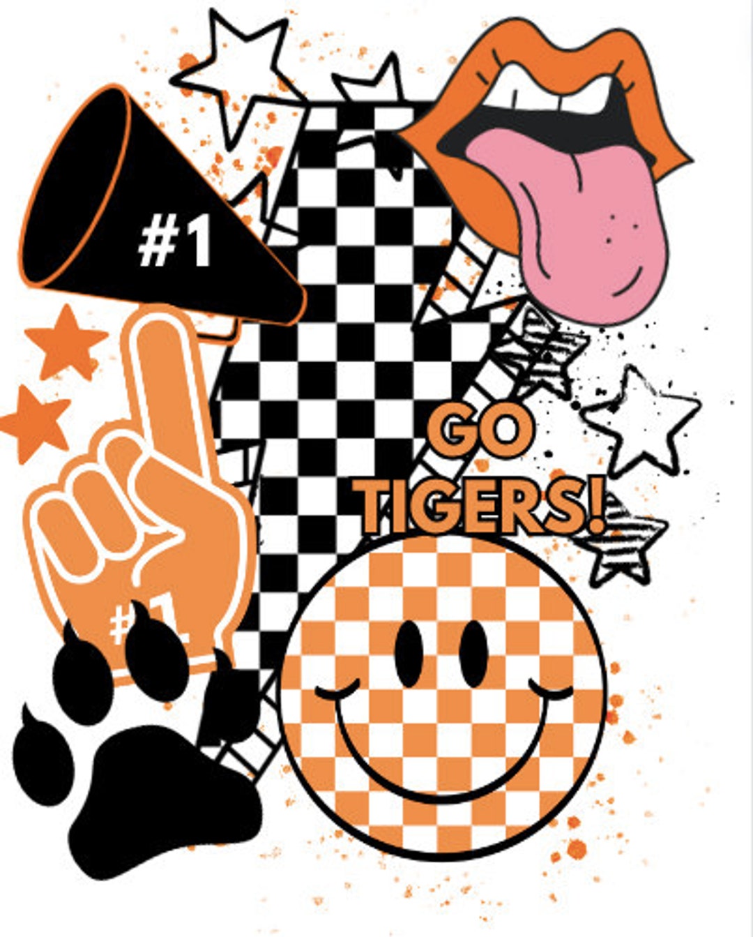 Retro Tigers School Spirit SVG, PNG - Etsy