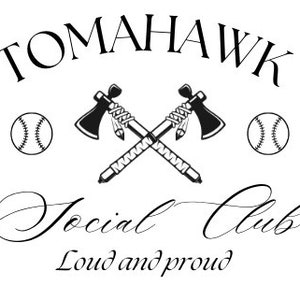 Tomahawk Social Club SVG, PNG, Digital file