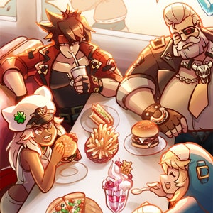 GG Burger Diner Print