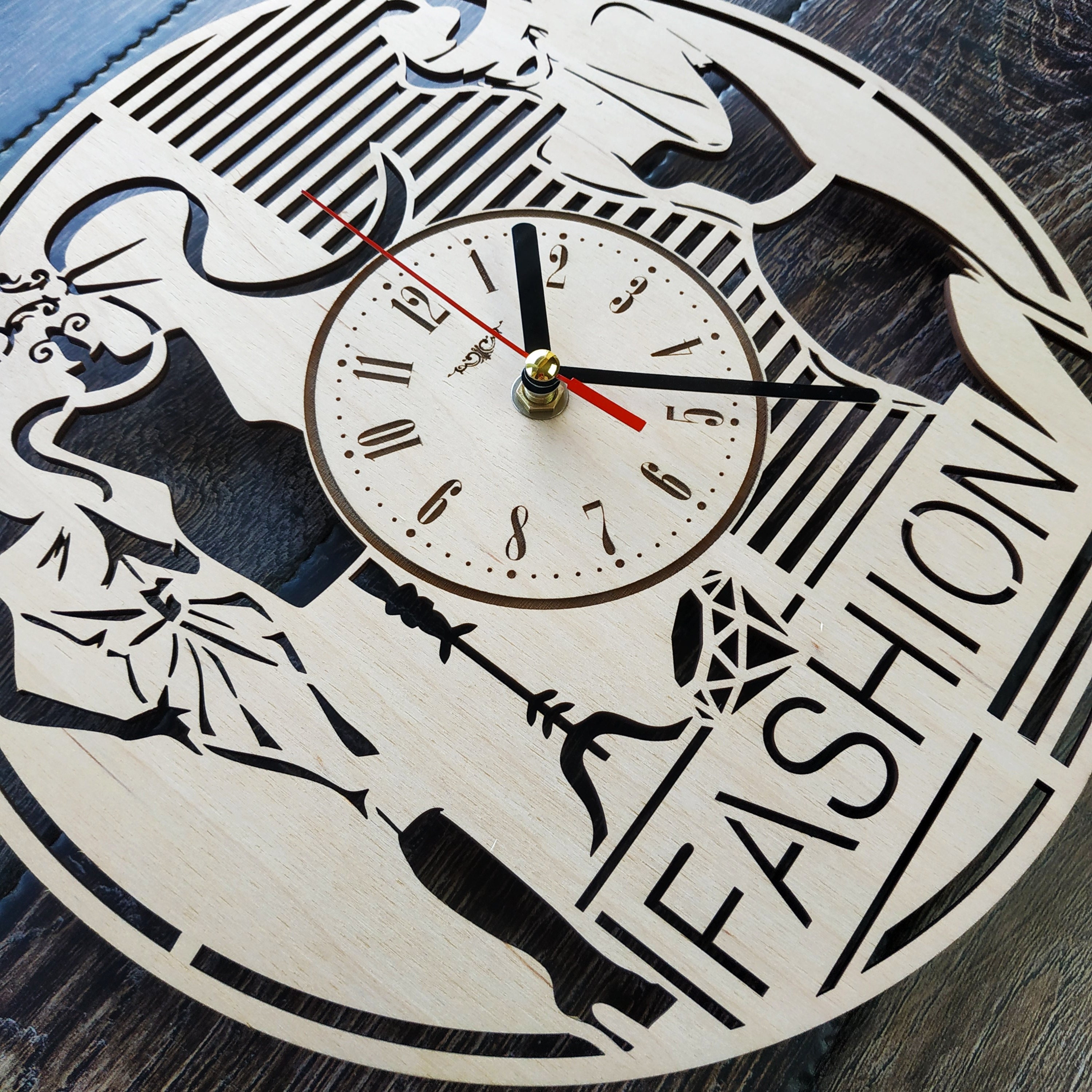 FASHION Wall Clock Fashion Designer Home Office Kitchen Etsy