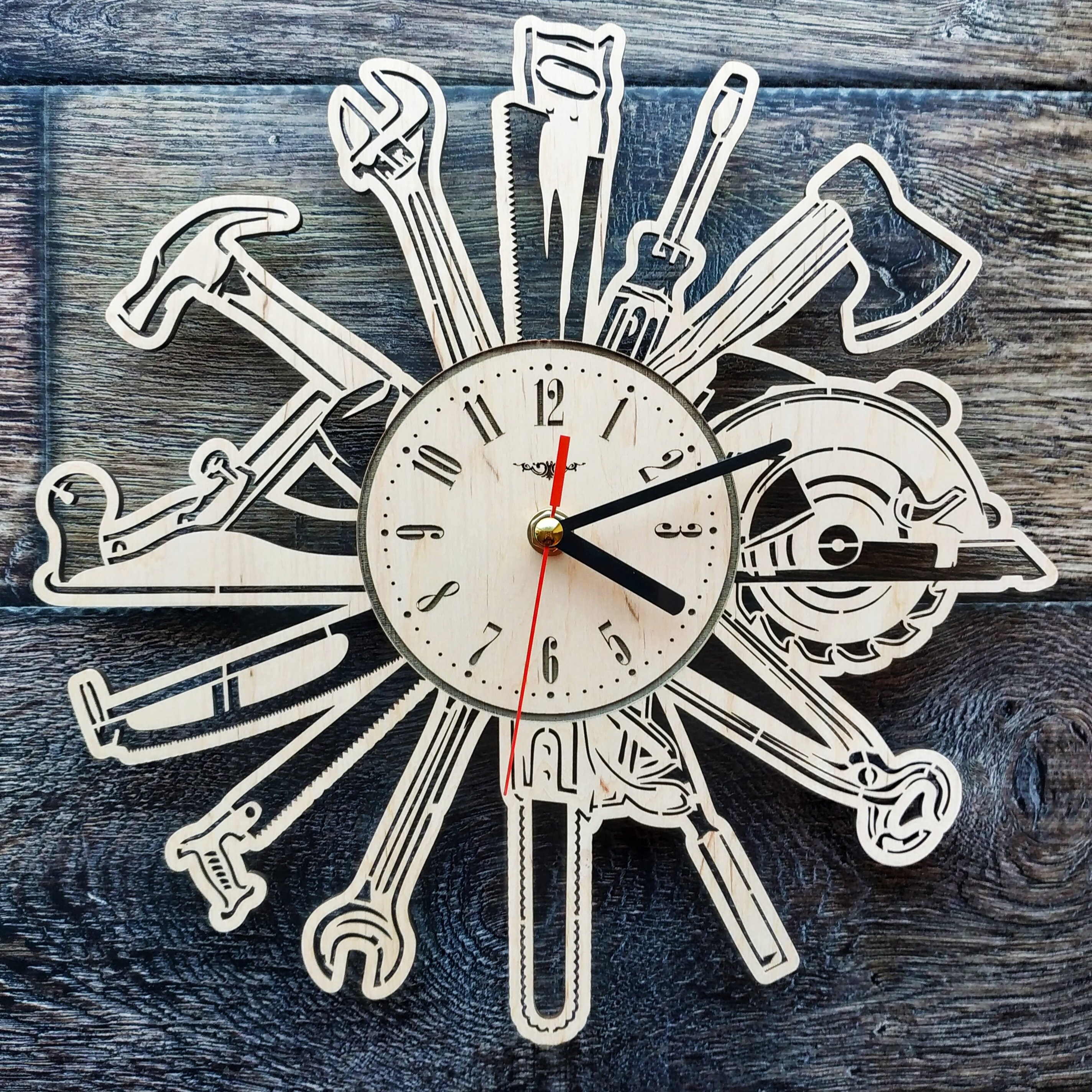 Joiner Tools Wall Art Clock Clocks Garage Sign Handmade Home Etsy
