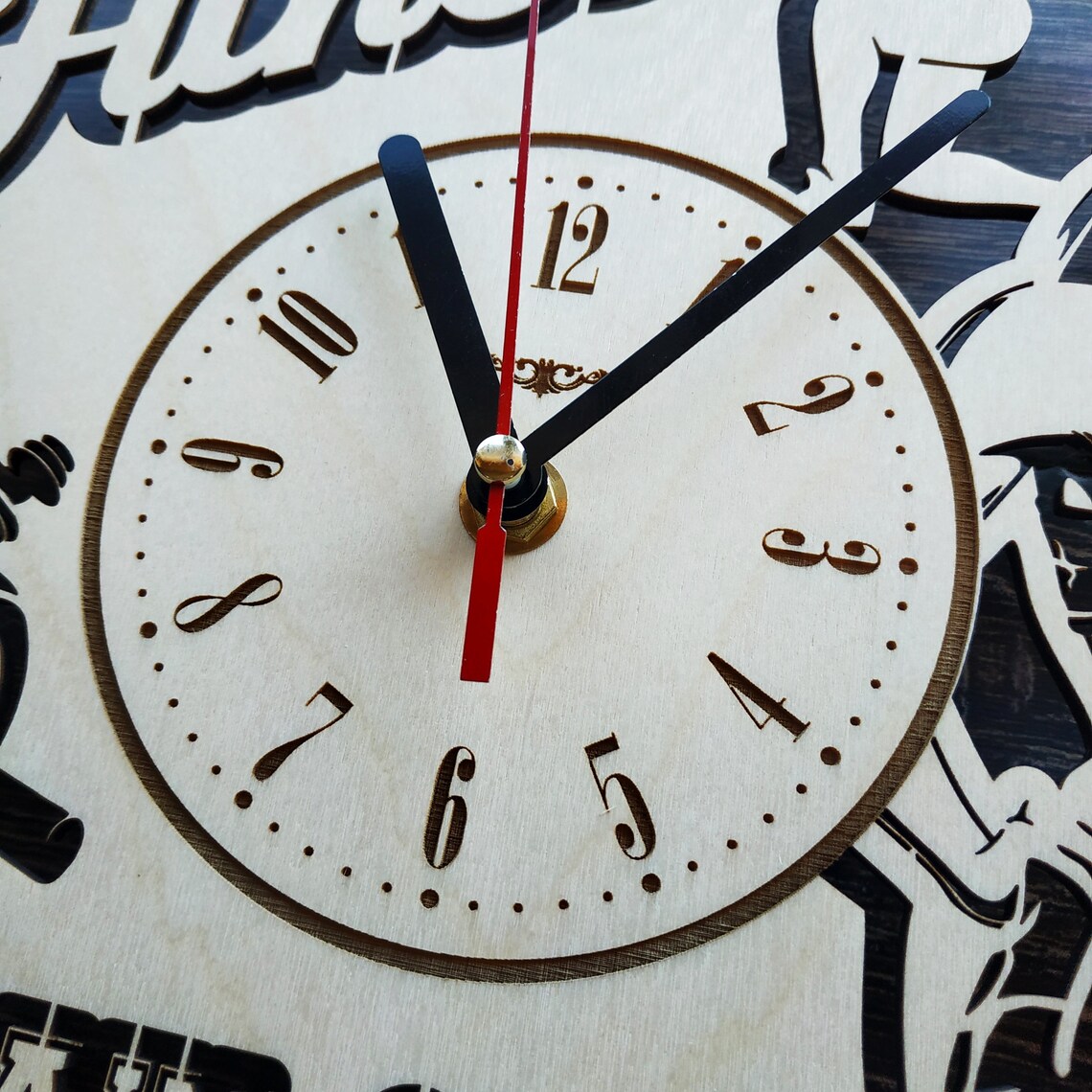 FITNESS Wall Clock Gym Wall Art Fitness Wall Decor For Home Etsy