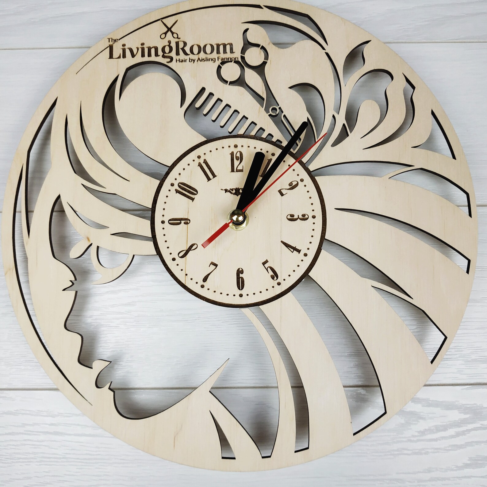 HAIRDRESSER Wall Art Clock Home Kitchen Living Room Decor Etsy