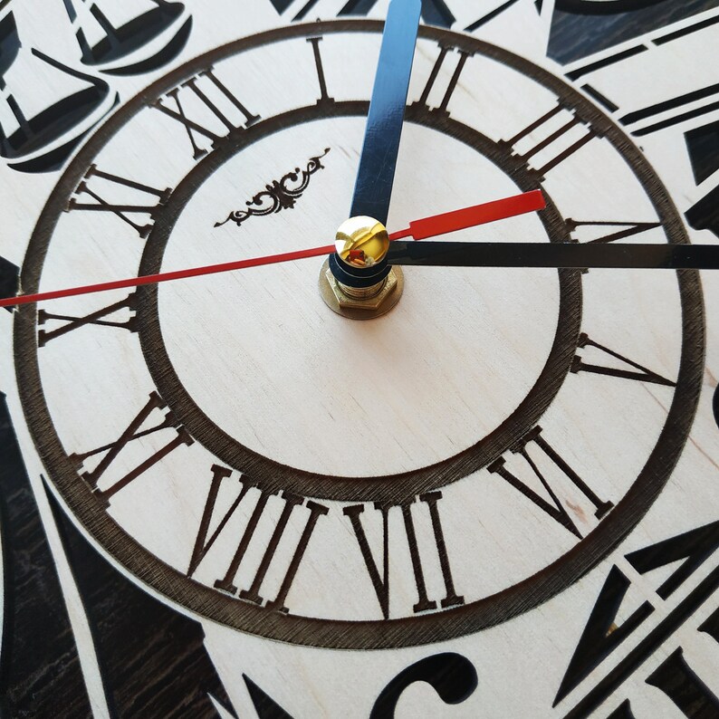 LAW and JUSTICE Wall Clock Lawyer Office Kitchen Living Etsy