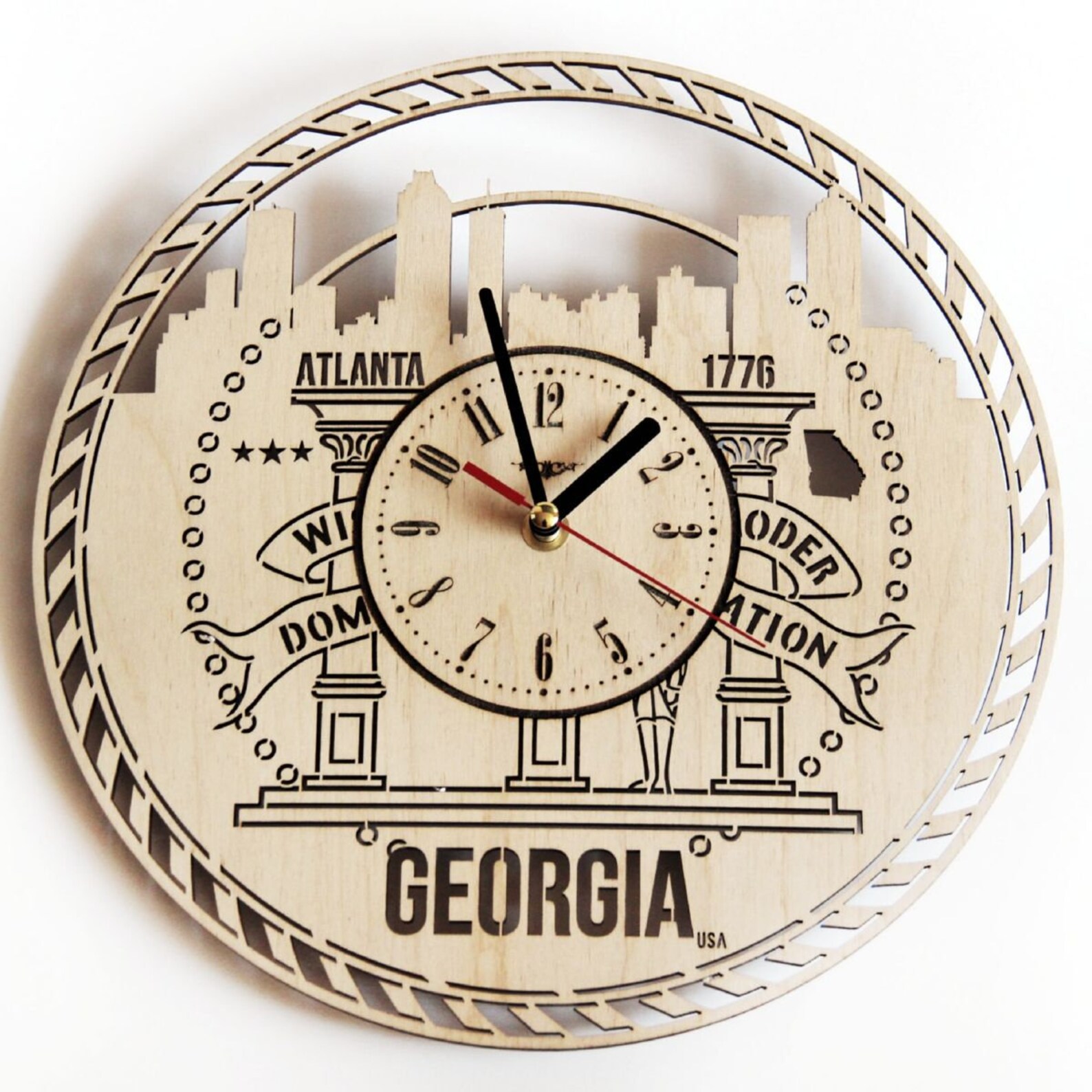 Wall Art Clock Traveling Home Kitchen Living Room Etsy