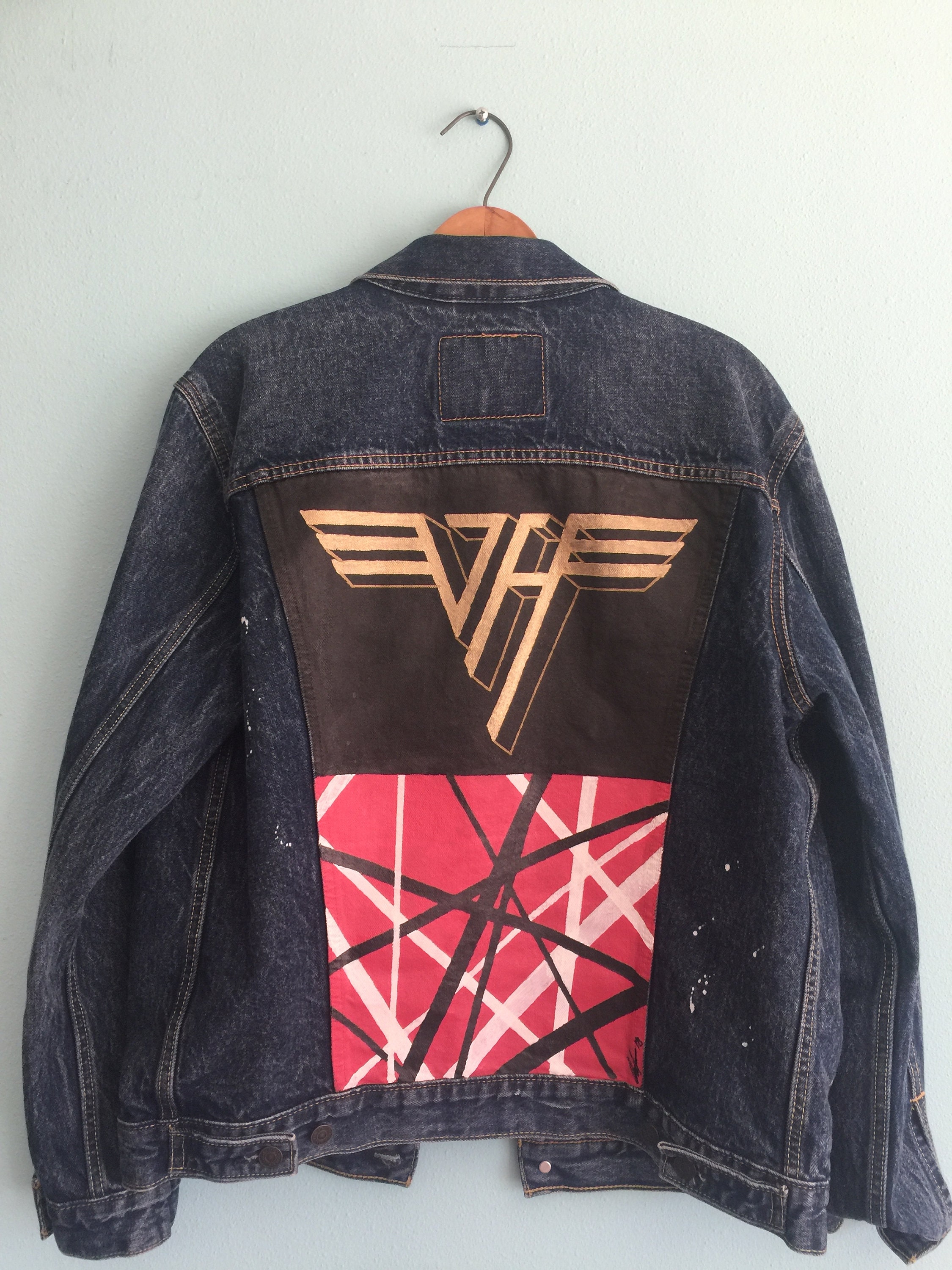 Hand Painted Levis Jean Jacket 