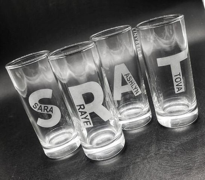 Engraved Shot Glass Best Man Shot Glass Tall Shot Glasses Etsy