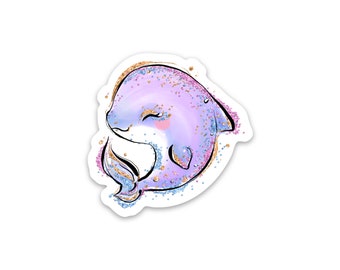 Hawaii Dolphin Decal – Waterproof Vinyl Laptop Sticker