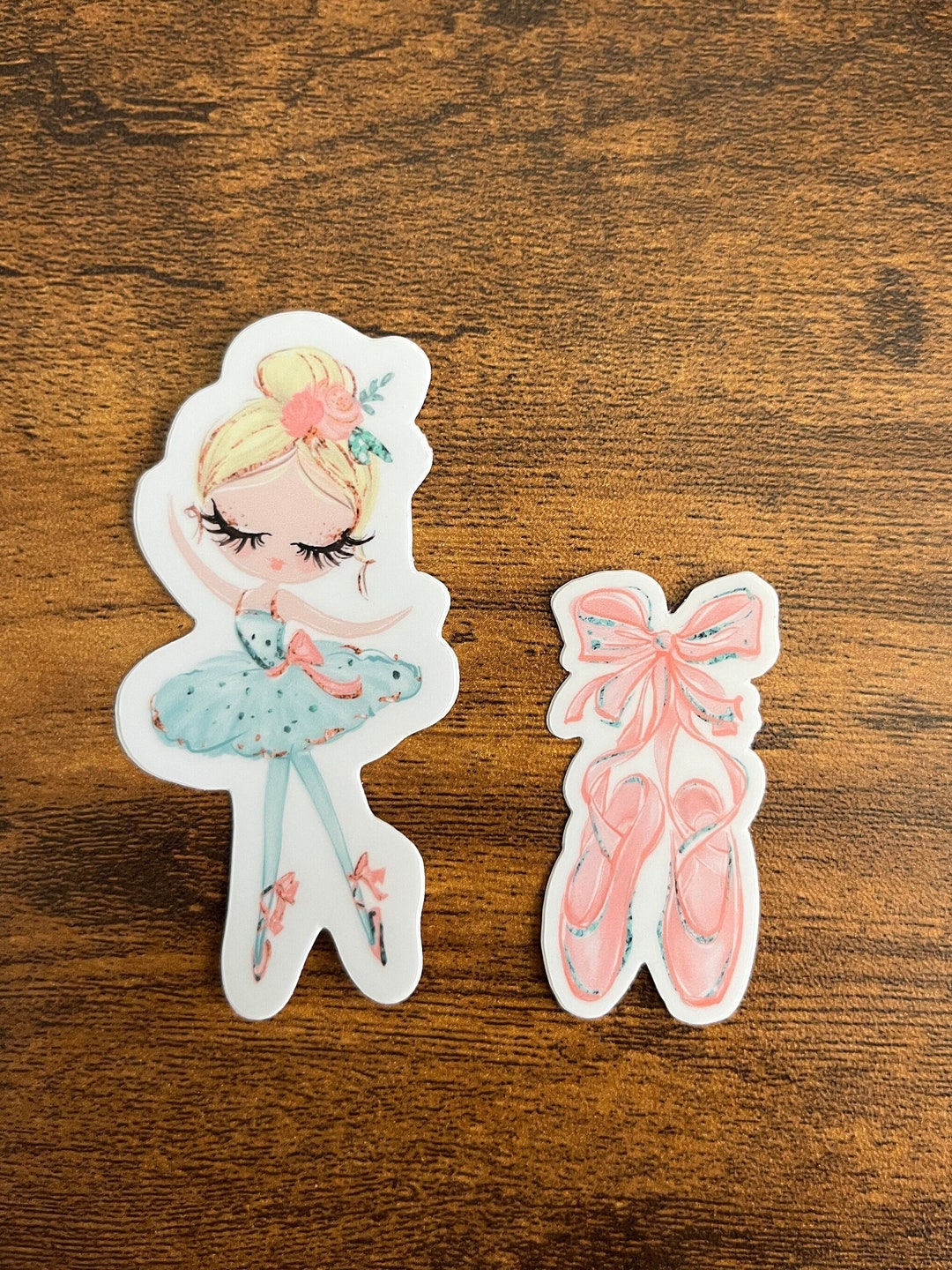 Blonde-haired Ballerina Decal + Ballet Shoes Set – Waterproof Vinyl ...