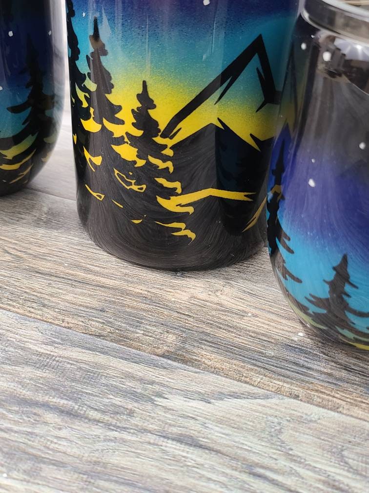 Resin Wine Chiller with two Wine Glasses Wine Set Nightsky Etsy