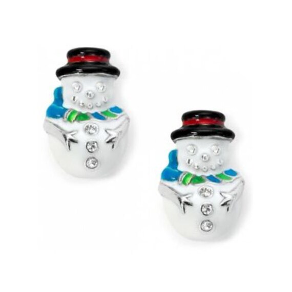 Buy NWT Brand New Chilly Snowman Mini Post Earrings Women Jewelry