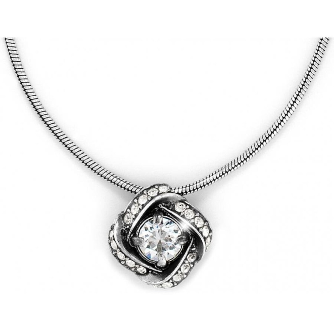 Brand New Eternity Knot Necklace clear Women Retired Design Rare Find