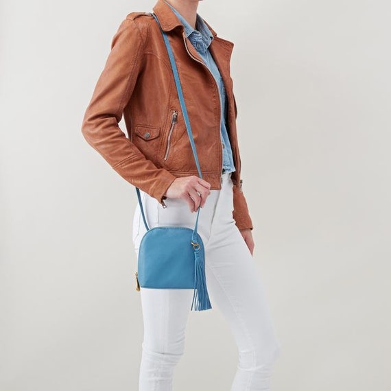 NWT Brand New Hobo Nash Crossbody Dusty Blue Women Bag Retired