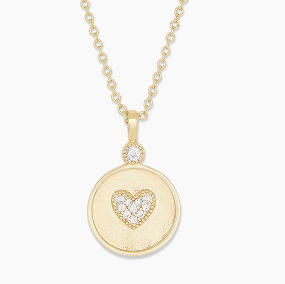 NWT Brand New Gorjana Madison Heart Coin Necklace Women Etsy
