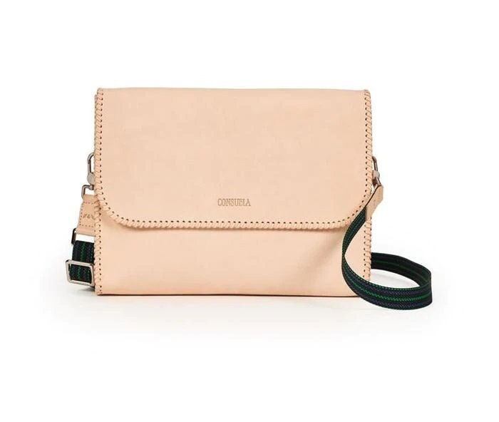 Consuela Diego Slim Leather Crossbody Strap