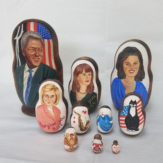 bill clinton nesting dolls