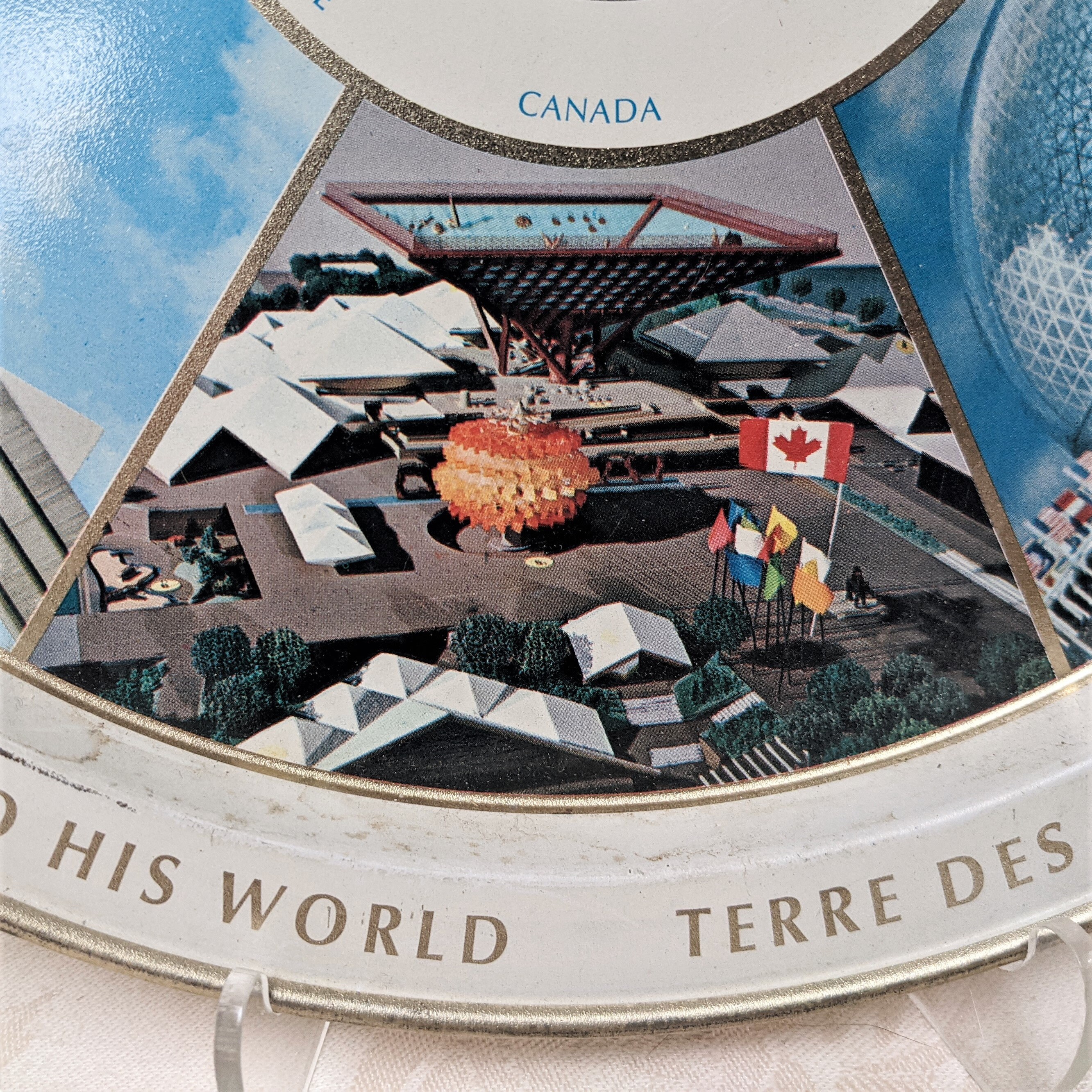 Souvenir tray Expo 67 Worlds Fair Montreal Canada12 inch Etsy 日本