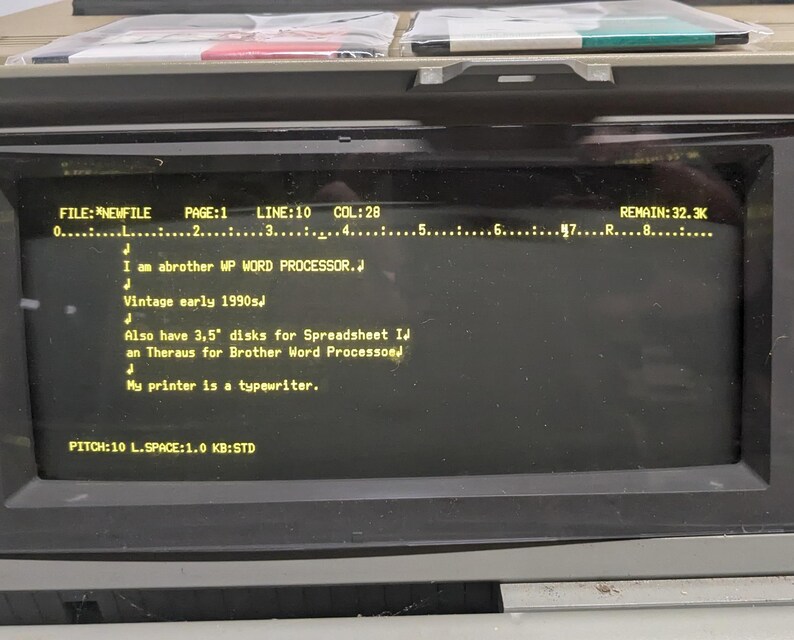 Vintage Brother Word Processor Model WP-80 WORKING CONDITION - Etsy