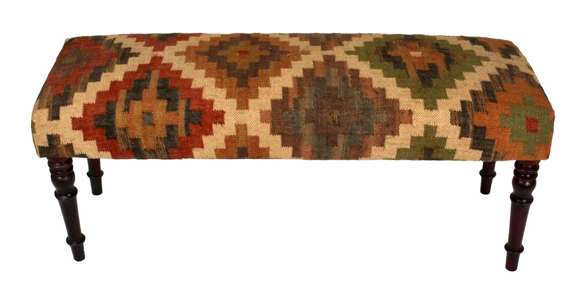 Kilim Bench Unique Bench Stylish Looking Bench Handmade Etsy
