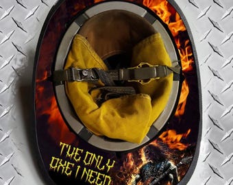 EL HACHA - Gráfico para guitarristas - Etiqueta superpuesta para el borde del casco