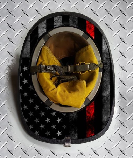 Tactical Red Line Fire Helmet Wrap Sticker Overlay Label Vinyl Wrap