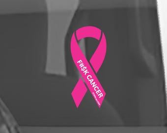 F**K CANCER - Window Sticker Decal Label Overlay