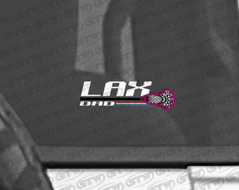 LACROSS DAD - Window Sticker Decal Label Overlay