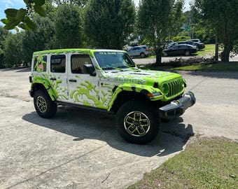 Adhesivos, calcomanías y etiquetas para rines - Compatible con Jeep Wrangler y Gladiator Rubicon de 18 a 25 pulgadas, rines OEM de 17 pulgadas